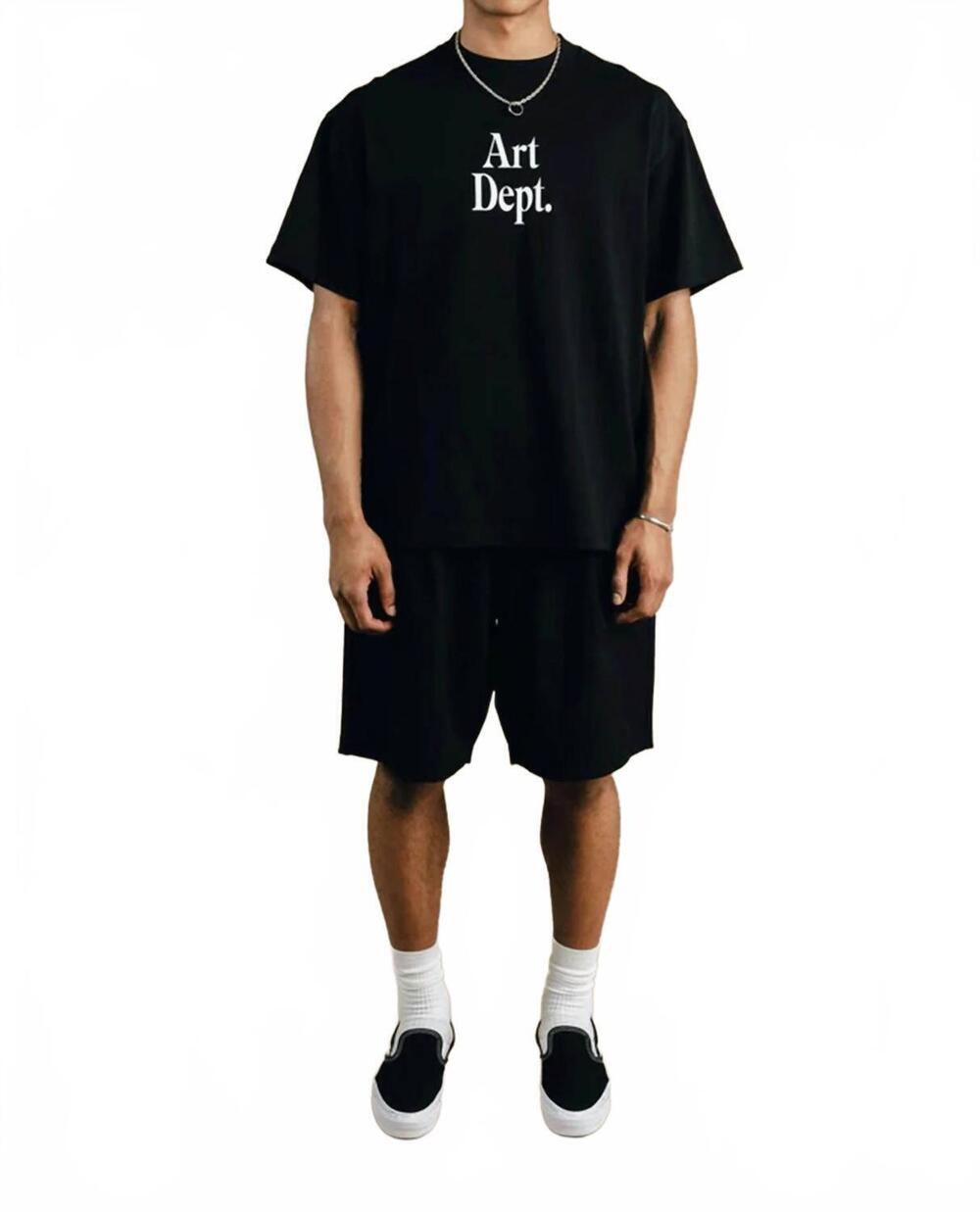 NEW STUDENTS GOLF art dept tee in black